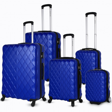 مجموعة حقائب سفر ديامانتي 5 قطع - أزرق