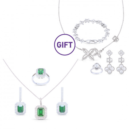Classic Emerald Jewelry Set & Gifts
