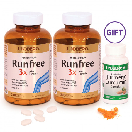 Runfree Joint Formula- Set of 2 & FREE Turmeric Curcumin Complex
