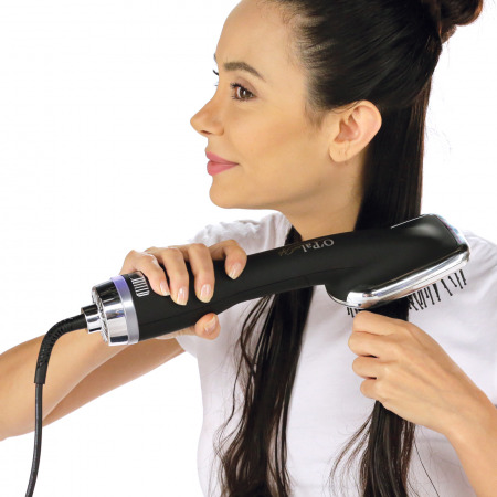 2 in 1 Hair Dryer with Hot Ion Straightening Brush