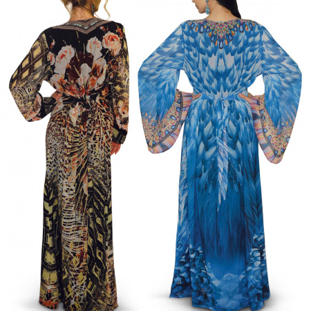 Abeer Jalabiya Collection Pack of 2 – Blue and Multi-colored