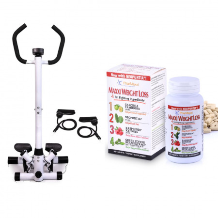 Maxxi Weight Loss 90 Tablets & Multifunctional Twist Stepper