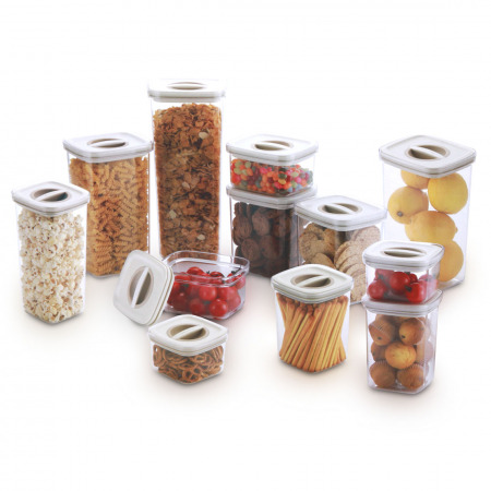 مجموعة حاويات لتخزين المواد الغذائية - 24 قطعة