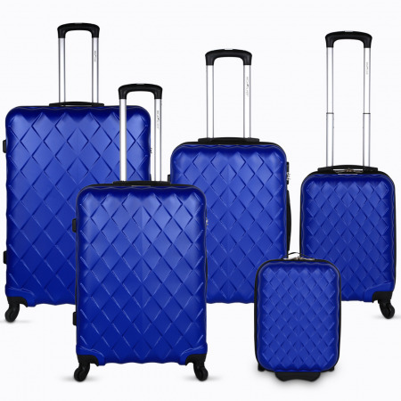 مجموعة حقائب سفر ديامانتي 5 قطع - أزرق