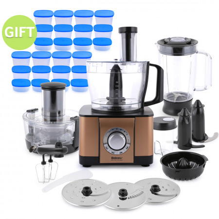 12 in1 Food Processor Copper & Gifts 
