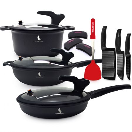 Black Knight Low Pressure Cookware Set 
