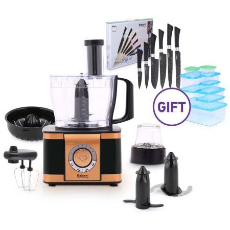Multifunctional Food Processor EF408 - Royal Black Collection & Gifts