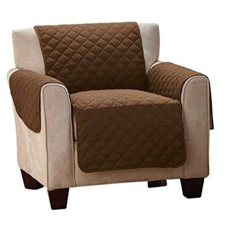 Sofa Saver Cream/Expresso -1 seat