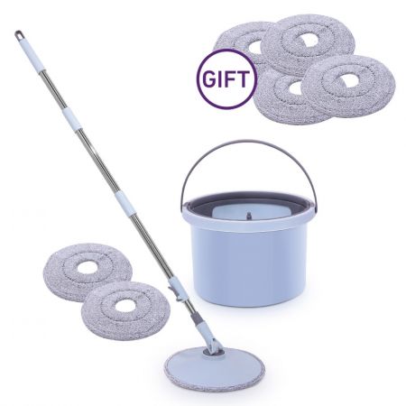 La casamio Clean Water Spin mop With Free Microfiber Refills - set of 4