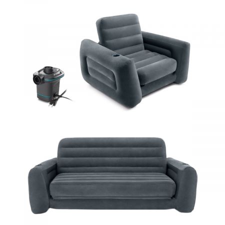 Pull Out Inflatable Sofa with USB Pump