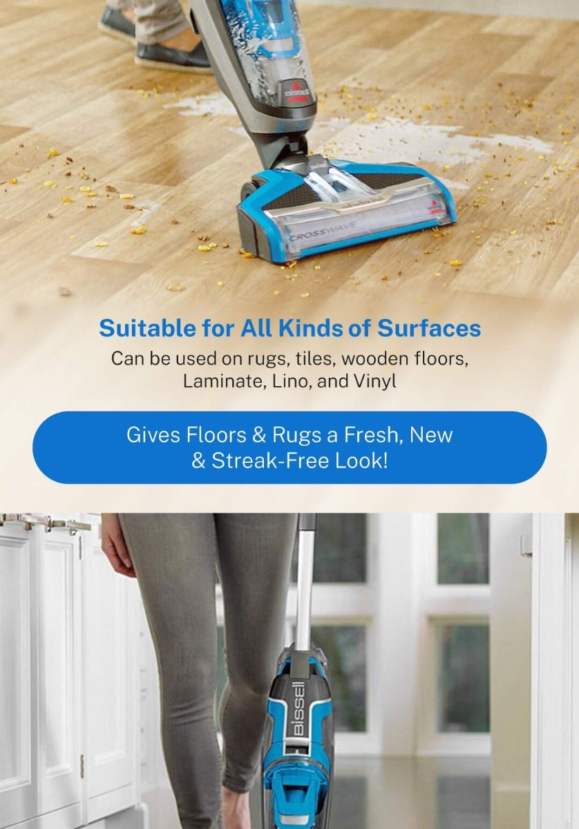 BISSELL CrossWave Multi-Surface Corded Cleaner for Floors & Carpet (1713)